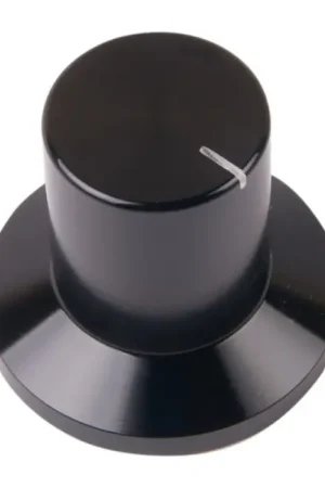 Derniers jours - K022B Bouton Aluminium Massif 30x18x28mm Ø6mm Noir