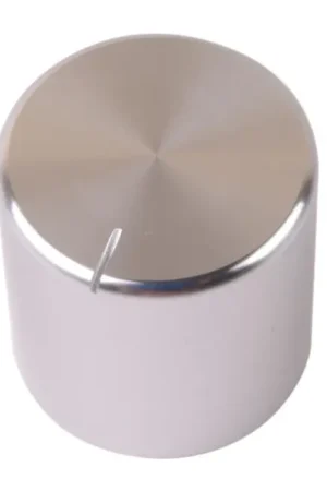 Expédition rapide | K030S Bouton Aluminium Massif 25x25mm Ø6mm Argent