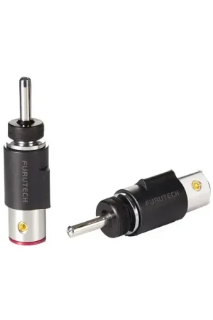 Excellente qualité - FURUTECH FT-212 (R) Fiches Banane Rhodium Ø4.2mm (Set x4)