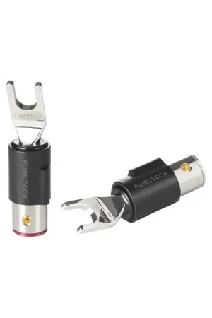 Très demandé - FURUTECH FT-211 (R) Fourches Plaqué Rhodium Ø4.5mm (Set x4)