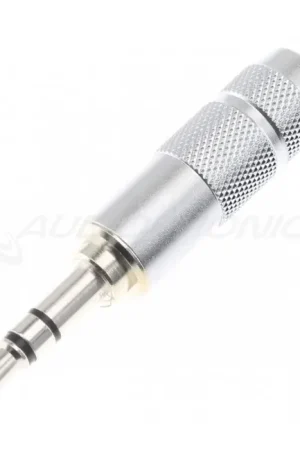 Qualité professionnelle - OYAIDE P-3.5SR Connecteur Jack 3.5mm stéréo plaqué Argent Ø8.3mm (Unité)