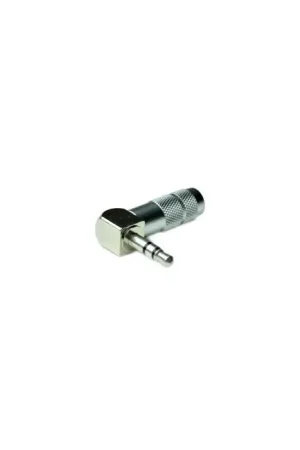 Envoi rapide - OYAIDE P-3.5SRL Connecteur Jack 3.5mm stéréo Coudé plaqué Argent Ø6mm (Unité)