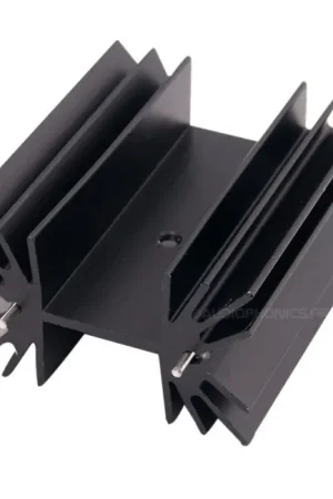 Prix promo | Radiateur Vertical TO-3P aluminium anodisé noir 42x25x50mm