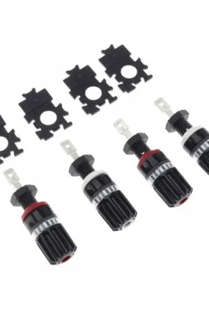 WBT-0708Ag Borniers pour haut parleur Argent (Set x4) | Réduction spéciale