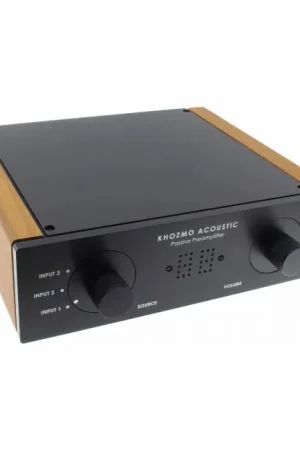 KHOZMO ACOUSTIC Contrôleur de Volume / Sélecteur de Source 10K + Télécommande Noir | Direct fabricant