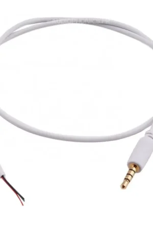 Offre spéciale - Cordon Jack 3.5mm 4 pôles plaqué Or à souder 60cm (Unité)