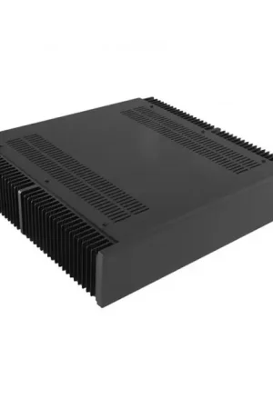 Bien noté - HIFI 2000 Boitier 2U Dissipateur Aluminium 400mm Facade 10mm Noir