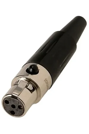 Petit prix | AMPHENOL AG4F Connecteur Mini XLR Femelle 4 pôles pour Audeze / AKG Ø7mm (Unité)