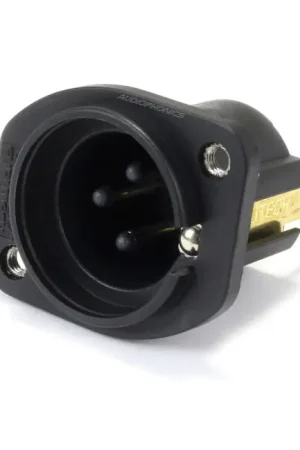 Bon plan - FURUTECH FT-785M (R) Embase XLR Mâle 3 Pôles Cuivre Plaqué Rhodium Traitement Alpha (Unité)