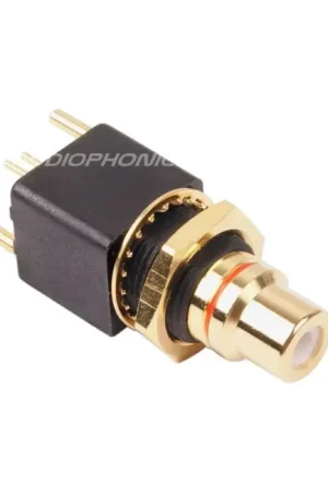 ELECAUDIO ER-107R Embase RCA PTFE pour CI Plaqué Or 24K Rouge (Unité) - Commandez maintenant