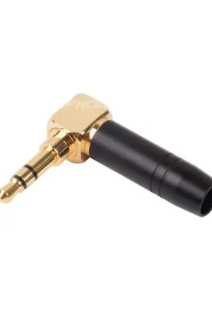 Prix malin - ELECAUDIO JK3-104 Connecteur Jack 3.5mm Stéréo Plaqué Or 24k Ø5.5mm (Unité)