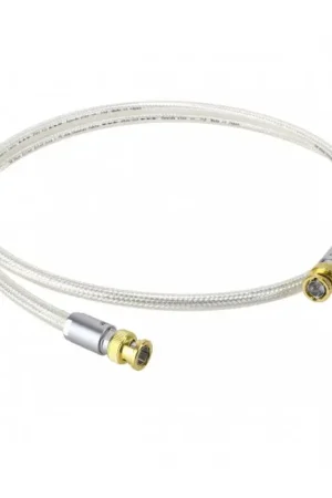 OYAIDE DB-510 Câble Numérique Coaxial BNC 75 Ohm Argent 1m (Unité) - Nouveau