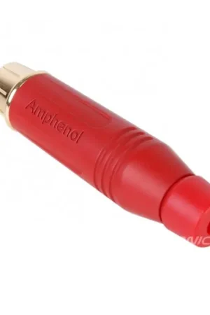 Aujourd'hui seulement - Amphenol Audio ACPR-RED Connecteur RCA Plaqué Or Ø8.5mm (Unité)