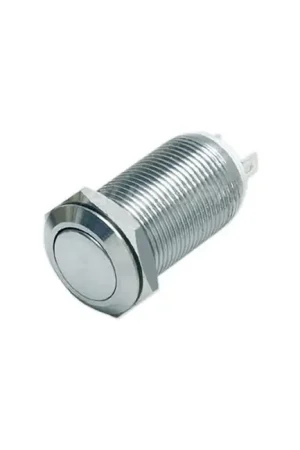 Liquidation - Interrupteur Inox 1NO 36V 2A Ø12mm Argent