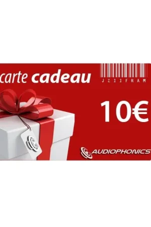 Carte Cadeau AUDIOPHONICS - 10€ - Qualité professionnelle