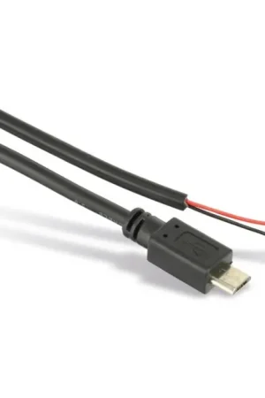 Câble d'alimentation Micro USB mâle vers fils nus Raspberry Pi 24AWG 20cm - Disponible à la commande