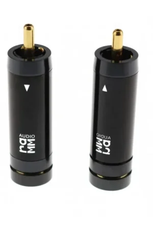 Direct usine | RAMM AUDIO 30780-LG Connecteurs RCA Cuivre pur plaqué Or Ø9mm (Set x4)