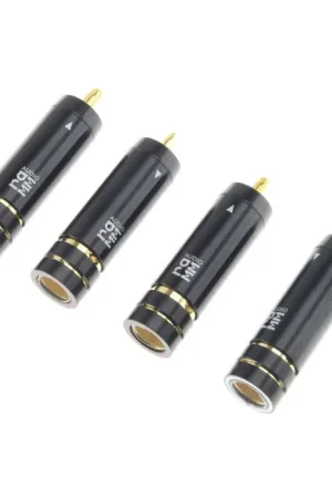 À ne pas manquer | RAMM AUDIO 30891-GT Connecteurs RCA Cuivre Tellurium plaqué Or Ø10mm (Set x4)