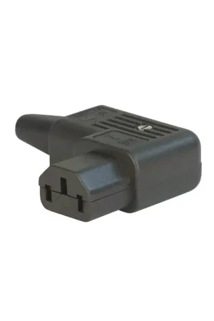 SCHURTER Connecteur IEC C13 Coudé Ø8mm - Retour facile