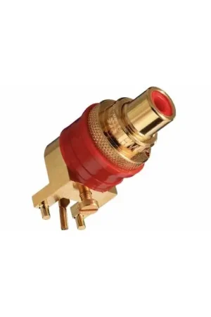 Top des ventes | WBT-0234 Embase RCA pour PCB à souder Cuivre OFC plaqué Or Rouge (Unité)