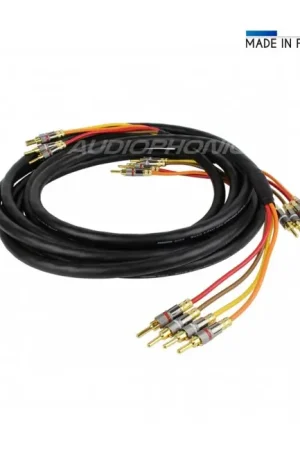 Jusqu'à épuisement des stocks - AUDIOPHONICS MOGAMI 3104 Câble Hp Haute performance Bi-Amplification 3m (La paire)