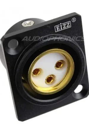 EIZZ EZ-108F Embase XLR femelle plaqué Or PTFE | Affaire à saisir