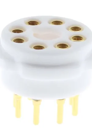 Derniers jours - EIZZ EZ-1108 Support de Tube Céramique 8 Pins Plaqué Or FU50 5Z8P KT66