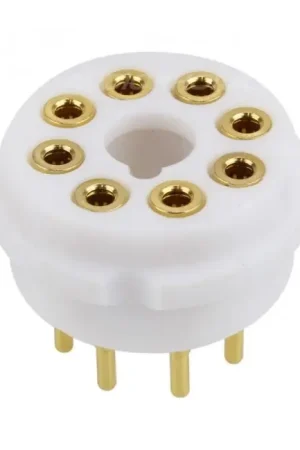 EIZZ EZ-1208 Support de Tube PTFE 8 Pins Plaqué Or FU50 5Z8P KT66 - Dépêchez-vous
