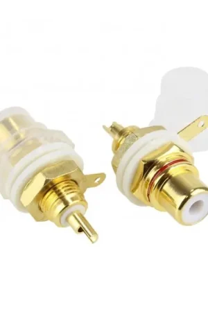 Offre bientôt terminée | EIZZ EZ-101 Embase RCA plaqué Or 24k (La paire)
