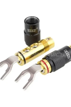 EIZZ EZ-503 Fourches Cuivre plaqué Rhodium Ø8mm (La paire) - Nouveau