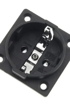 Embase Secteur Schuko Type F 250V 16A IP20 Noir | Tendance