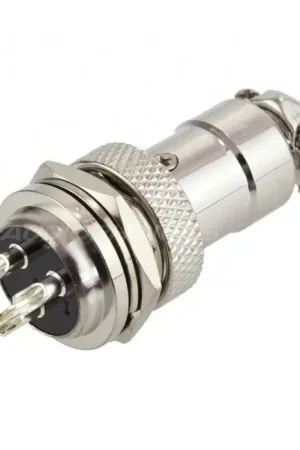 Disponible dès maintenant - Connecteur aviation GX16 verrouillable 3 pôles plaqué Argent 200V 3A Ø7mm