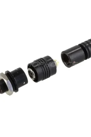 Direct fabricant | Connecteur aviation XS6 G verouillable 3 pôles plaqué Or 250V 3A Noir Ø4mm