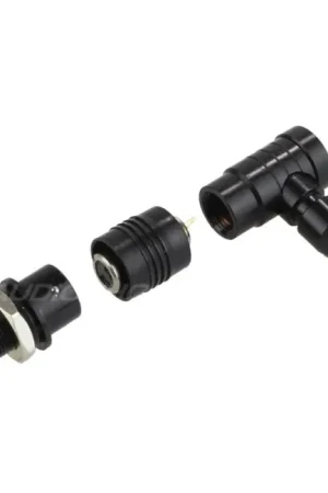 Aujourd'hui seulement - Connecteur aviation XS6 G 90° verouillable 2 pôles plaqué Or 250V 3A Noir Ø4mm