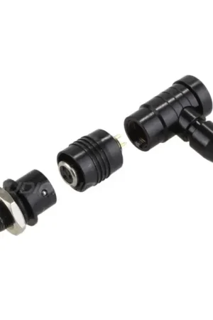 Connecteur aviation XS6 G 90° verouillable 3 pôles plaqué Or 250V 3A Noir Ø4mm | Tout juste disponible