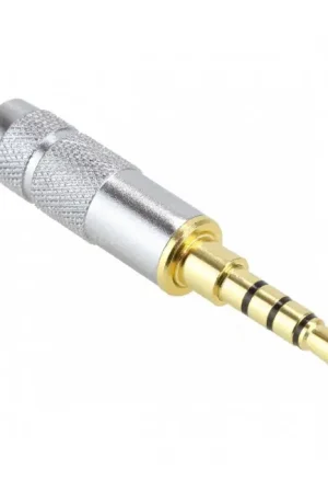 Connecteur Jack 3.5mm mâle TRRS stéréo 4 pôles Plaqué Or Ø6mm (Unité) | Offre du jour