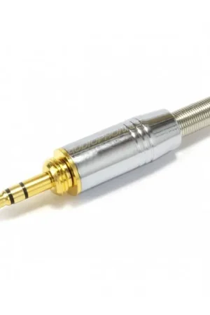 Disponible maintenant | Connecteur Jack 3.5mm mâle stéréo 3 pôles Plaqué Or Ø5mm (Unité)