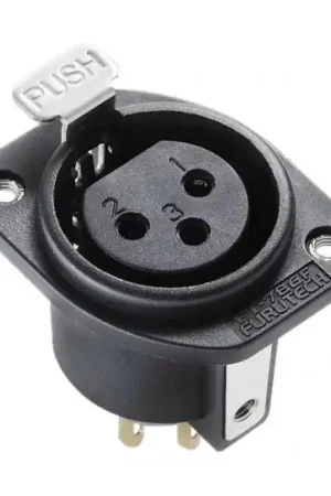 Très bien noté | FURUTECH FT-786F (R) Embase XLR femelle plaqué Rhodium
