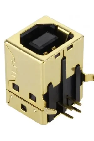 Embase USB Femelle Type B 2.0 pour CI plaqué Or - Disponible dès maintenant