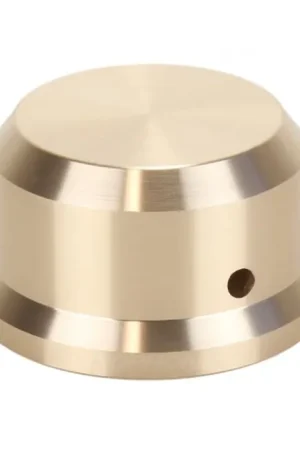 Bouton Aluminium Axe Méplat 38x22mm Ø6mm Or pour Potentiomètre - Derniers exemplaires