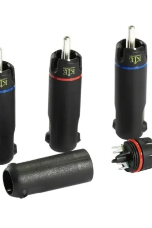 Prix mini - KLEI SILVER HARMONY Connecteurs RCA Cuivre plaqué argent Ø9.5mm (Set x4)