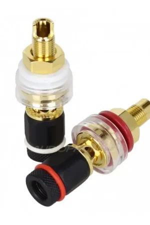 Derniers articles | ELECAUDIO BP-209 Borniers Plaqués Or 24K Ø19mm (La paire)
