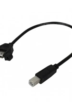Passe Cloison USB-B Mâle vers USB-A Femelle 30cm - Offre limitée