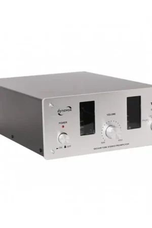 DYNAVOX TPR-3 Préamplificateur à tube avec entrée Phono (MC/MM) Silver - En stock