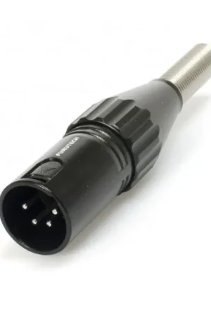 FURUTECH FP-705M (R) Connecteur XLR Mâle 4 Pôles Plaqué Rhodium Ø9mm (Unité) - Réduction