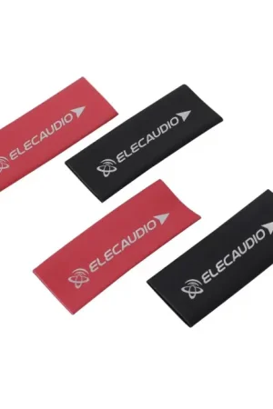 Bon prix - ELECAUDIO Gaines Thermo Rétractables 3:1 Ø12mm Pour Câbles 20x50mm Noir et Rouge (Set x4)