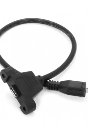 Dernières pièces | Passe Cloison Micro USB-B Mâle vers Micro USB-B Femelle 30cm