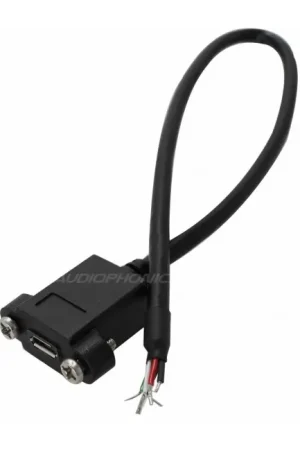 Dernière chance | Passe cloison micro USB-B femelle vers câble dénudé 30cm