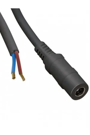 Premium | Câble Jack vers câble nu DC 5.5mm / 2.1mm Noir 2.5m