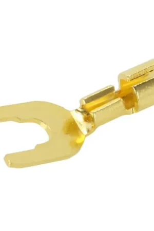 Meilleure vente | ELECAUDIO FC-100 Fourche cuivre pur plaqué Or 24K Ø6mm (Unité)